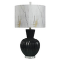 Austin Allen James Black Ceramic Lamp