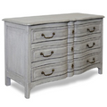 Chalk Slate Gray Three Drawer Chest