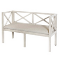 Ocean Wave Wooden Bench