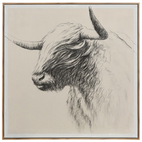 Horn Oil Painting Canvas